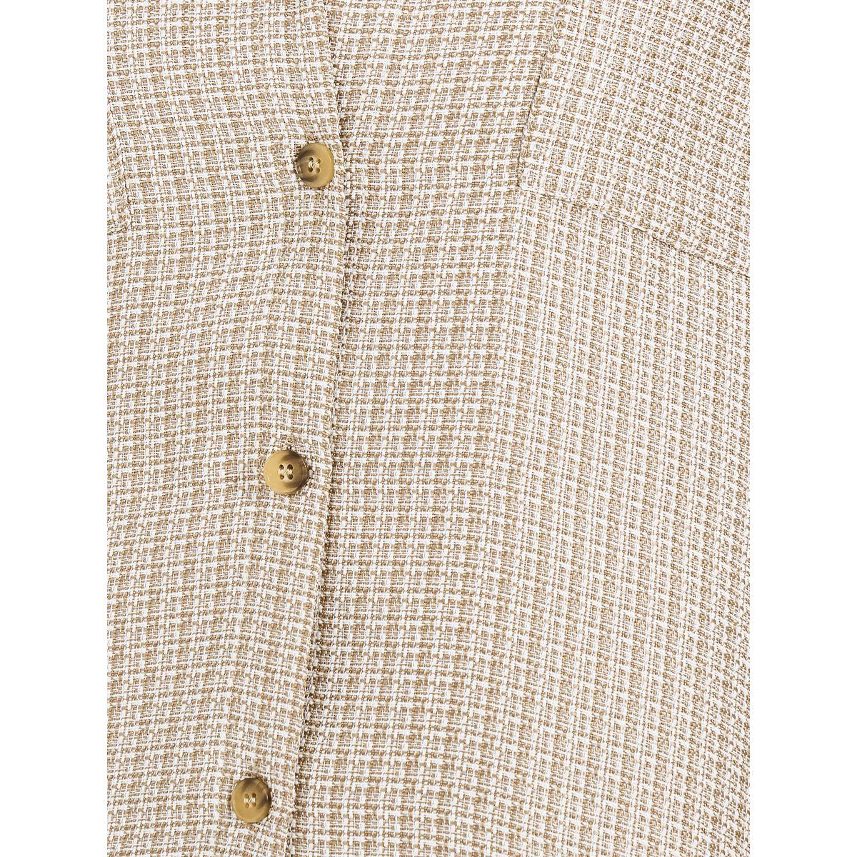 Styli Limited Relaxed Fit Tweed Shirt with Roll-Up Sleeves-women-clothing-shirtsandblouses-shirts-image-4