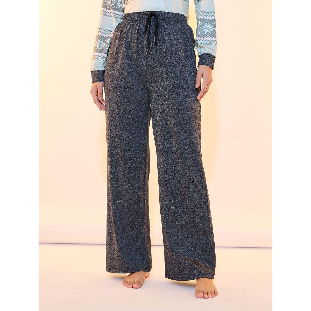 طقم من بنطال بيجاما بأرجل واسعة مع تيشيرت-women-clothing-nightwear-pyjamas-longsets-image-6