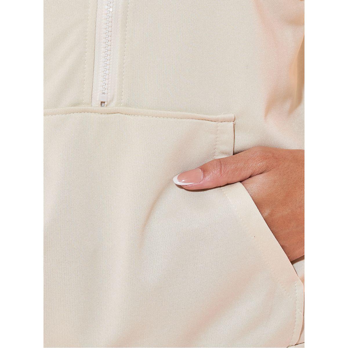 Styli Solid Half-Zip Front Pocket Sweatshirt-women-winterwear-hoodiesandsweatshirts-sweatshirts-image-3