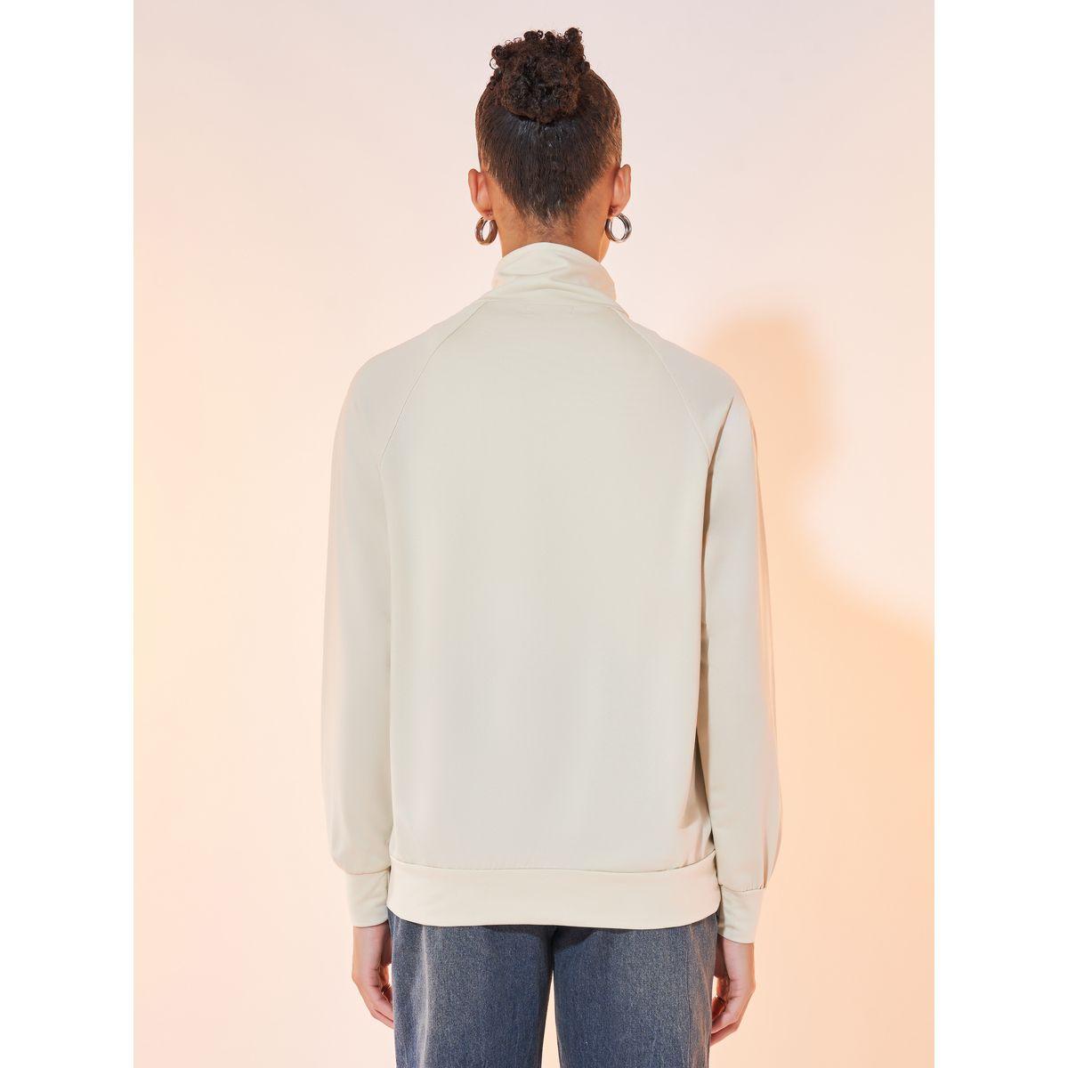 Styli Solid Half-Zip Front Pocket Sweatshirt-women-winterwear-hoodiesandsweatshirts-sweatshirts-image-4