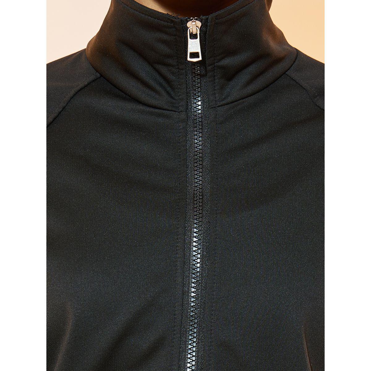 Styli Solid Half-Zipper Long Sleeve Sweatshirt-women-winterwear-hoodiesandsweatshirts-sweatshirts-image-4