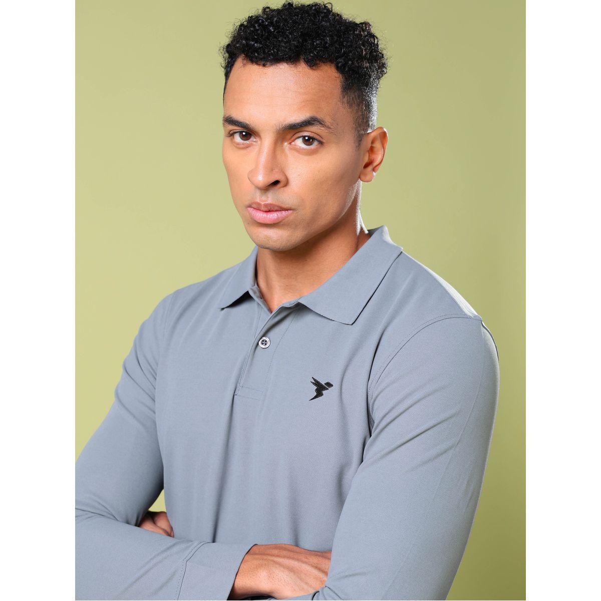 تيشيرت سادة بياقة بولو وقصة سليم فت تكنوسبورت × ستايلي-men-clothing-sportswearandactivewear-tshirtsandpolos-image-3