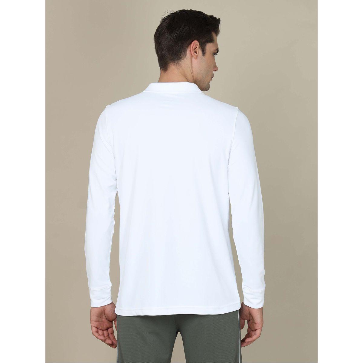 تيشيرت سادة بياقة بولو وقصة سليم فت تكنوسبورت × ستايلي-men-clothing-sportswearandactivewear-tshirtsandpolos-image-2