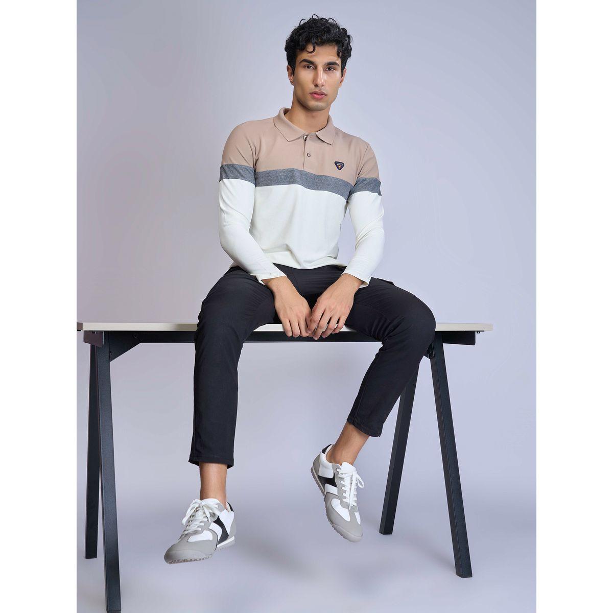 تيشيرت بياقة بولو وقصة سليم فت تكنوسبورت × ستايلي-men-clothing-sportswearandactivewear-tshirtsandpolos-image-4