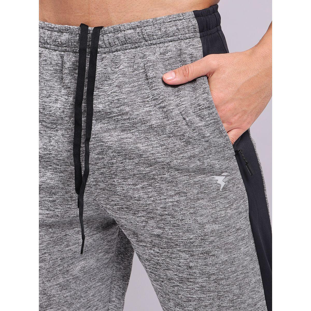 Technosport X Styli  Melange Slim Fit Track Pants with Contrast Panel-men-clothing-sportswearandactivewear-bottoms-joggers-image-3