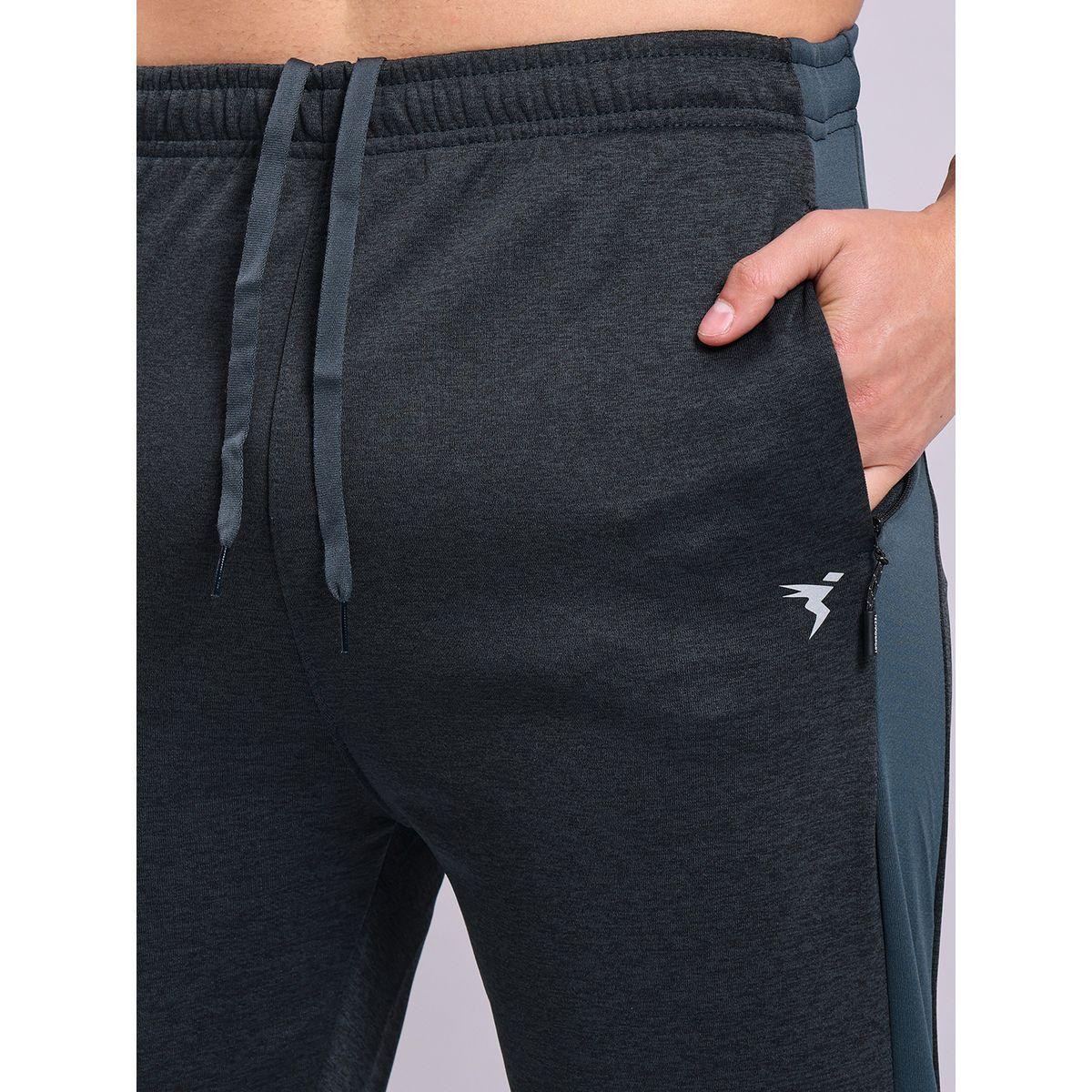 Technosport X Styli  Melange Slim Fit Track Pants with Contrast Panel-men-clothing-sportswearandactivewear-bottoms-joggers-image-3