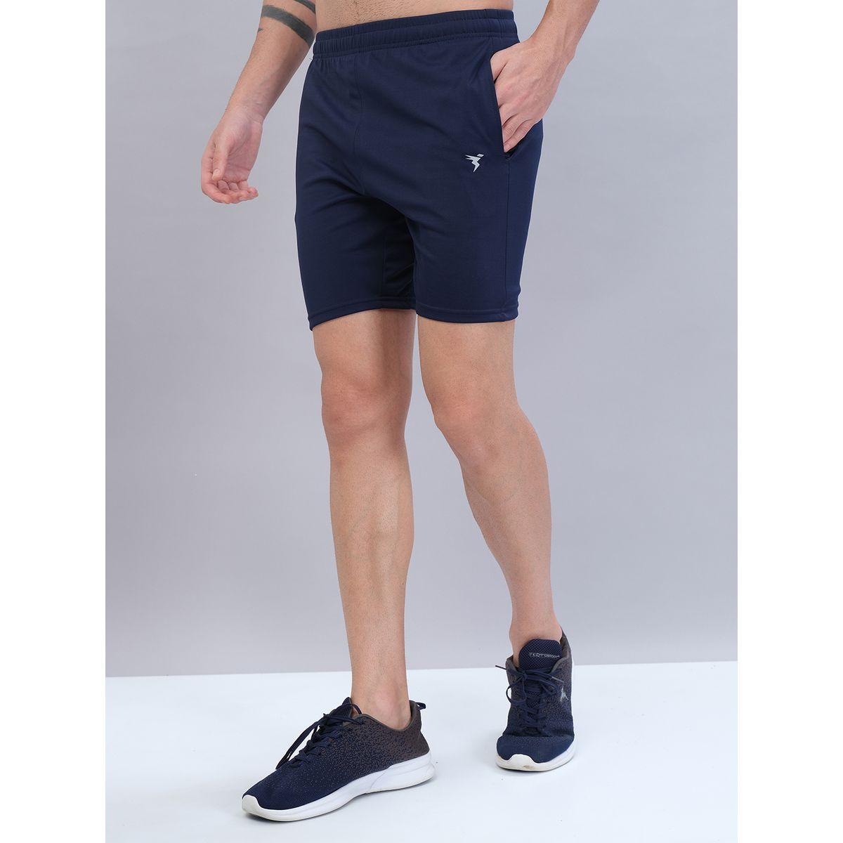 Technosport X Styli  Solid Slim Fit Shorts with Techno Dry-men-clothing-sportswearandactivewear-bottoms-image-1
