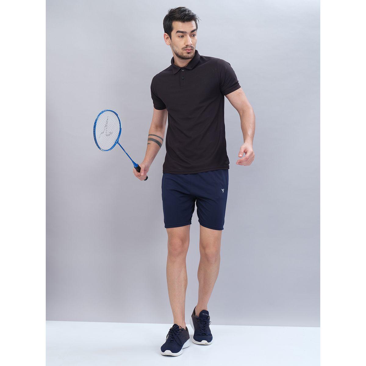 Technosport X Styli  Solid Slim Fit Shorts with Techno Dry-men-clothing-sportswearandactivewear-bottoms-image-3