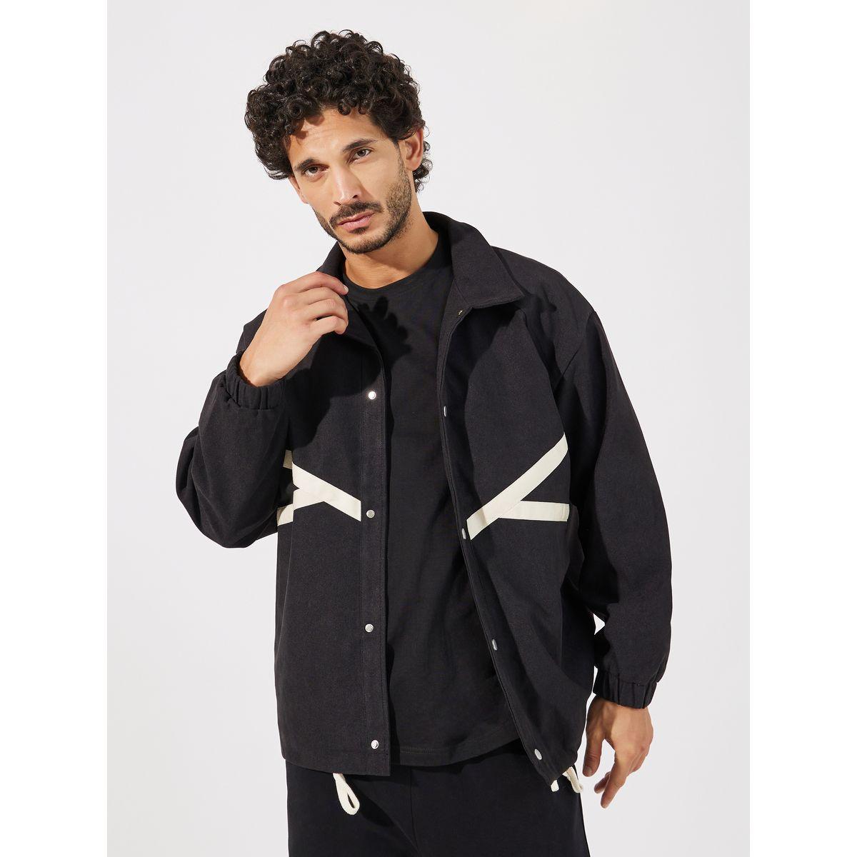 جاكيت وايند بريكر بتفاصيل مُتباينة وأزرار-men-clothing-jacketsandblazers-jackets-image-1