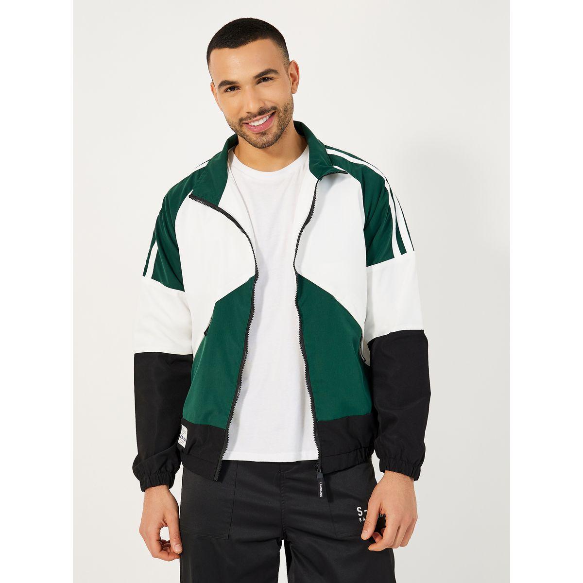 Styli Retro Color Block Windbreaker Jacket with Patch Detail-men-clothing-jacketsandblazers-jackets-image-2
