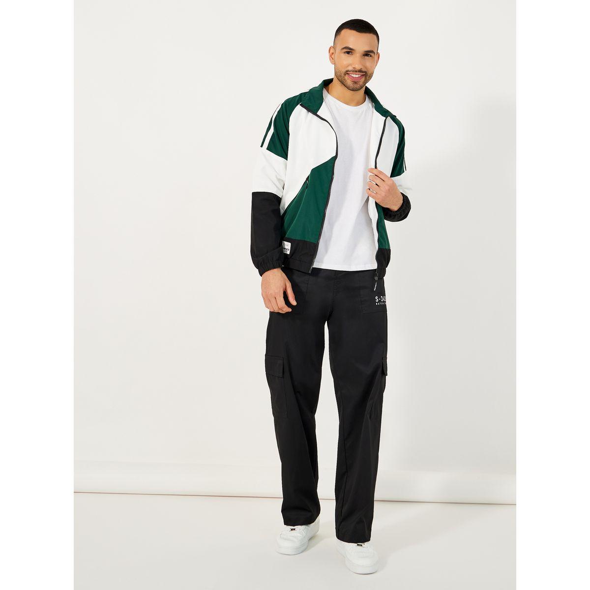 Styli Retro Color Block Windbreaker Jacket with Patch Detail-men-clothing-jacketsandblazers-jackets-image-3