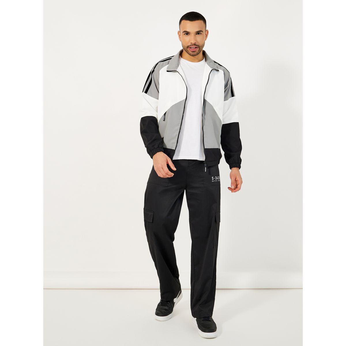 Styli Retro Color Block Windbreaker Jacket with Patch Detail-men-clothing-jacketsandblazers-jackets-image-3