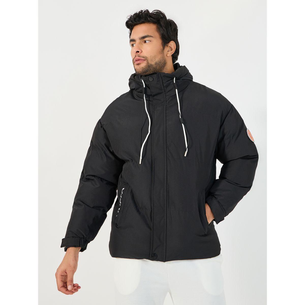 Styli Quilted Hooded Puffer Jacket with Contrast Zip Panel Detail-men-clothing-jacketsandblazers-jackets-image-1