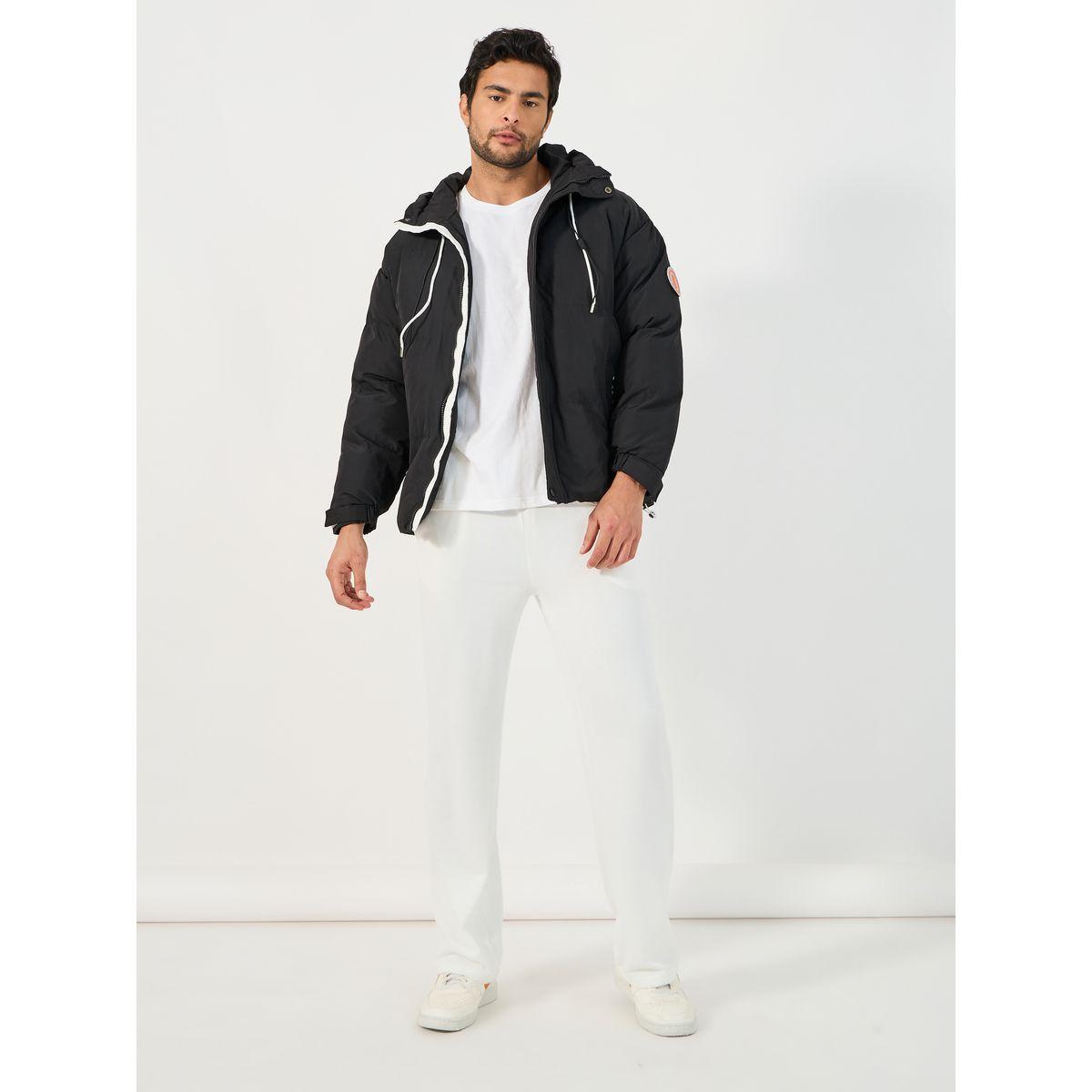 Styli Quilted Hooded Puffer Jacket with Contrast Zip Panel Detail-men-clothing-jacketsandblazers-jackets-image-2