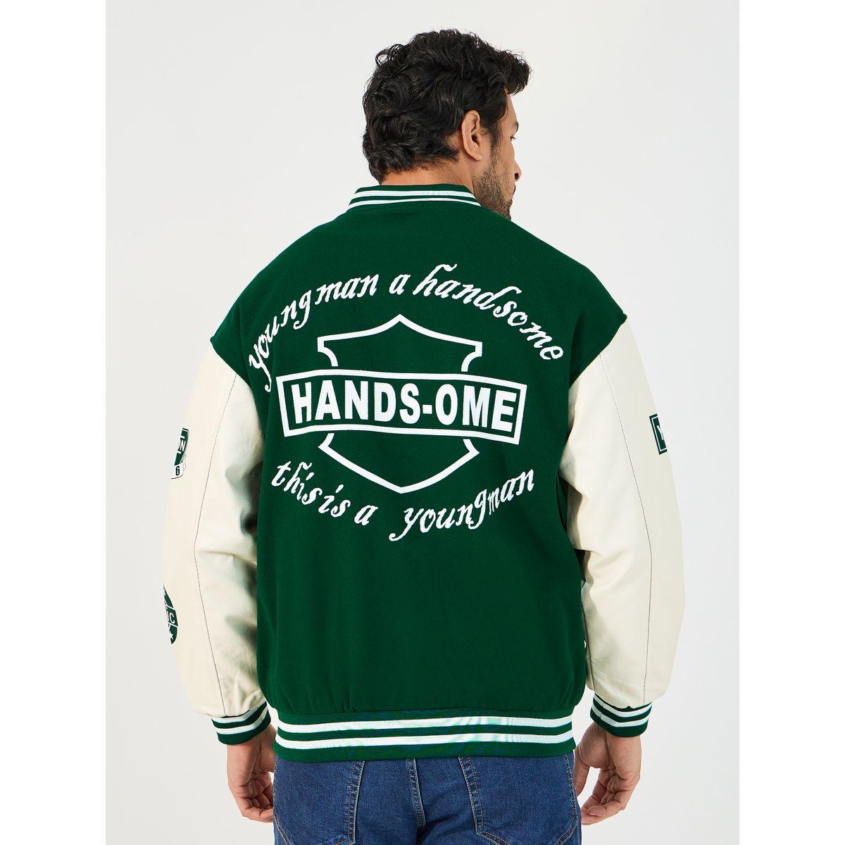 Styli Varsity Bomber Jacket with Multi Badge Detail-men-clothing-jacketsandblazers-jackets-image-5