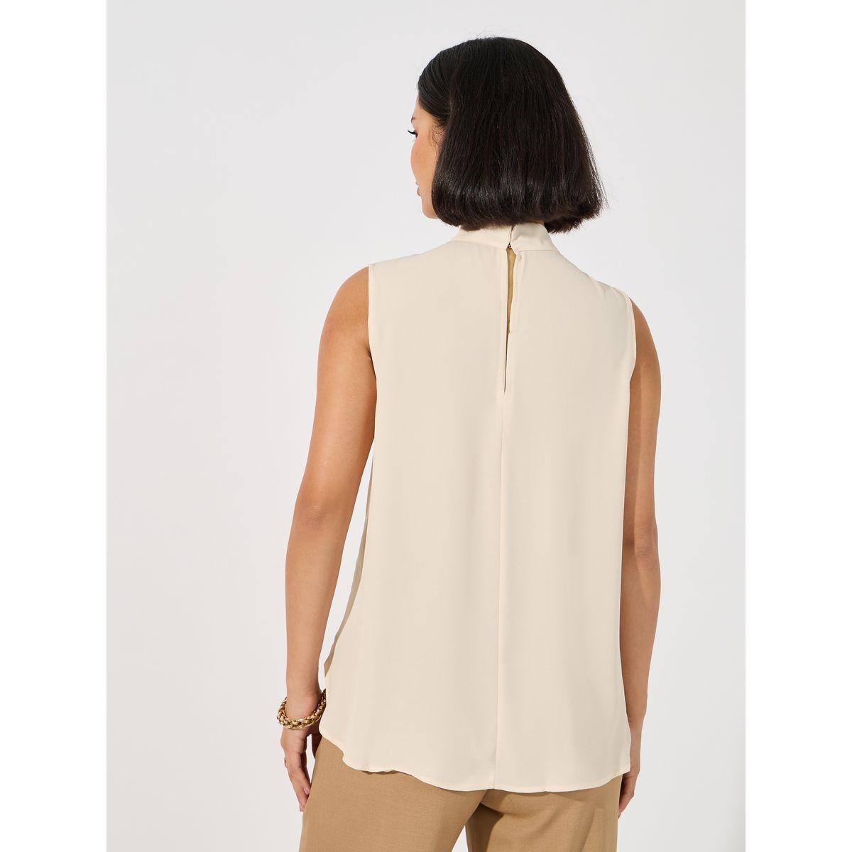 ARIA ROMANCE Front Twist Knot Detail Sleeveless Blouse-women-clothing-shirtsandblouses-blouses-image-4