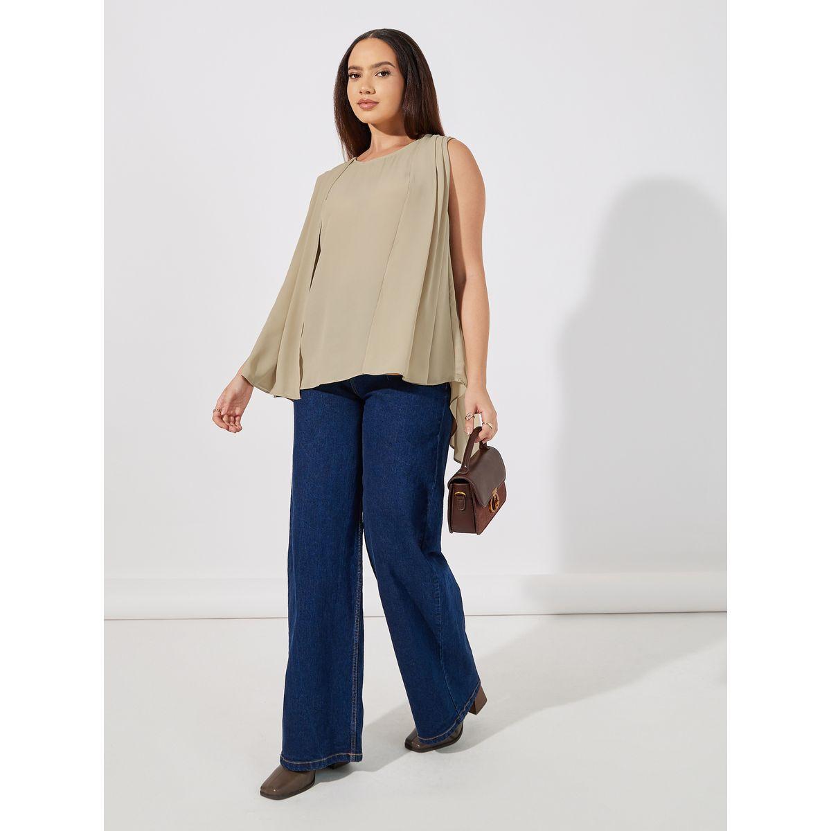 ARIA ROMANCE Double Layer Detail Sleeveless Top-women-clothing-shirtsandblouses-blouses-image-2