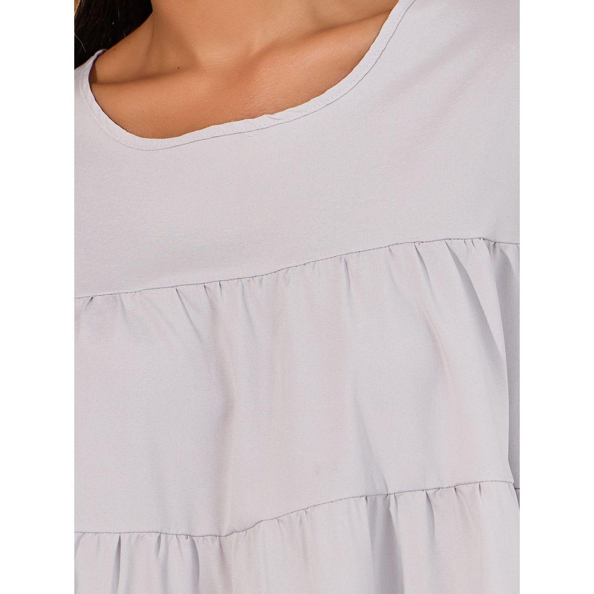 ARIA ROMANCE Solid Round Neck Tiered Detail Top-women-clothing-shirtsandblouses-blouses-image-3