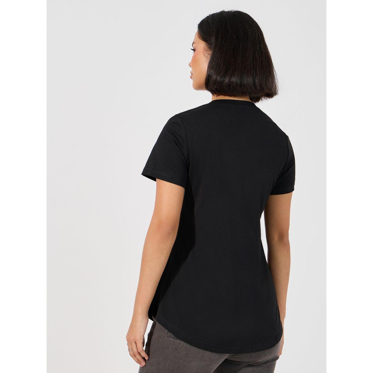 ARIA ROMANCE Basic V Neck Curved Hem T-Shirt-women-clothing-tshirts-image-4