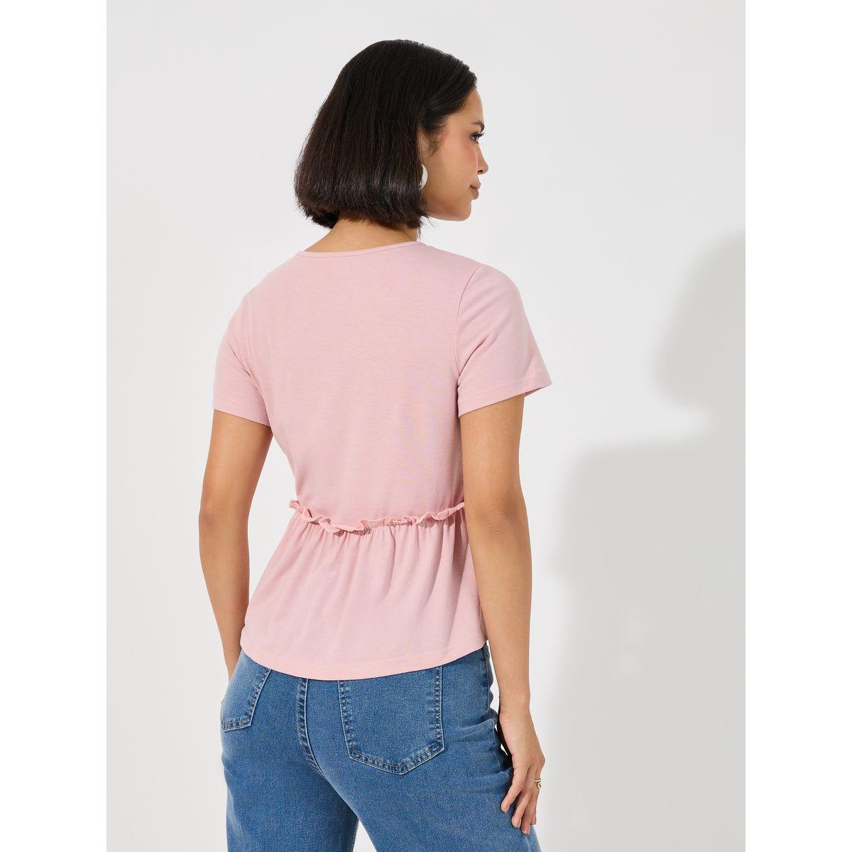 ARIA ROMANCE V Neck Ruffle Detail Top-women-clothing-shirtsandblouses-blouses-image-4