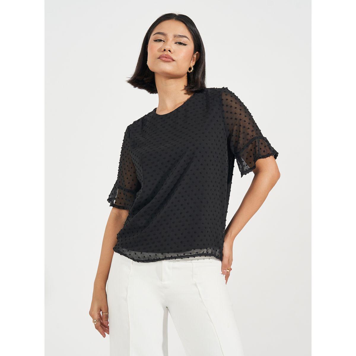 بلوزة ذات أكمام مكشكشة سويسرية-women-clothing-shirtsandblouses-blouses-image-3