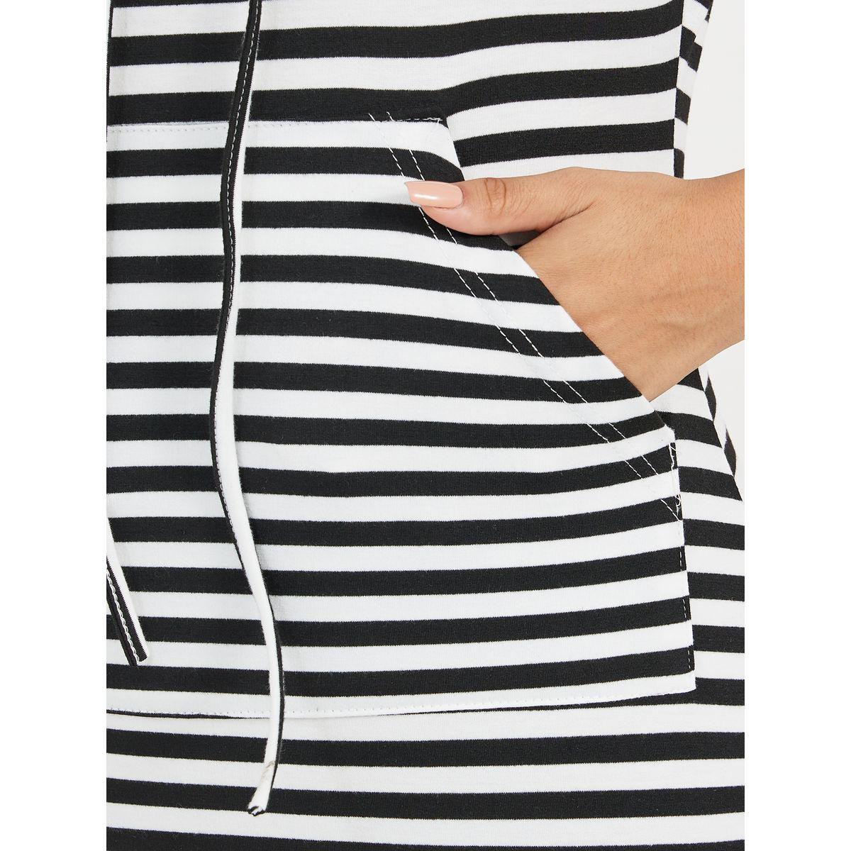 ARIA ROMANCE X Styli  Striped Hooded T-Shirt Mini Dress-women-clothing-dresses-image-4