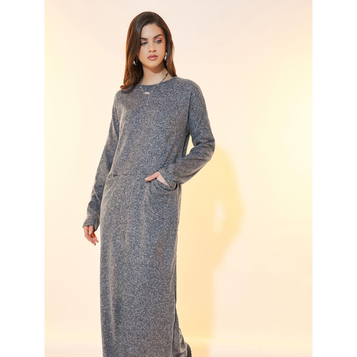 فستان طويل بياقة دائرية وأكمام طويلة-women-clothing-dresses-image-2