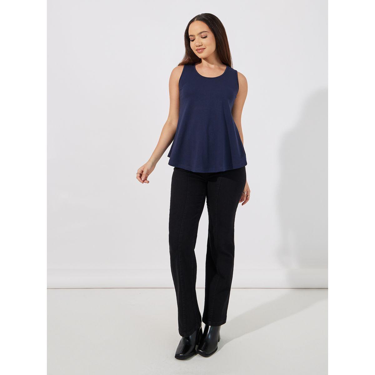 ARIA ROMANCE Basic Round Neck Tank-women-clothing-tshirts-image-2