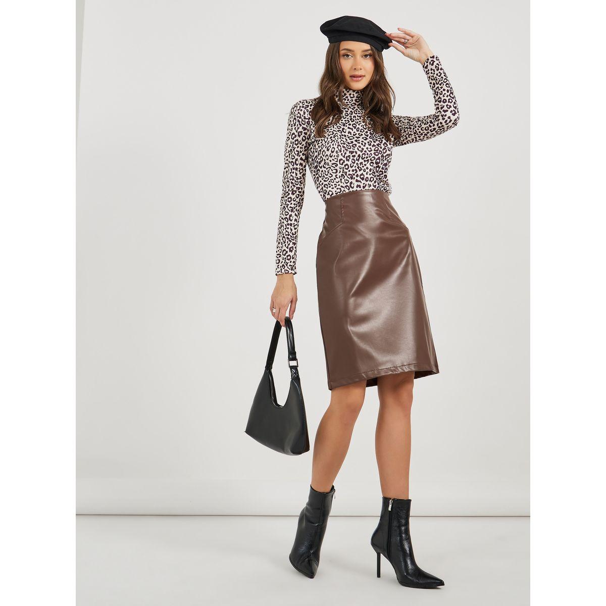Styli Knee Length A-Line Skirt-women-clothing-bottoms-skirts-image-1