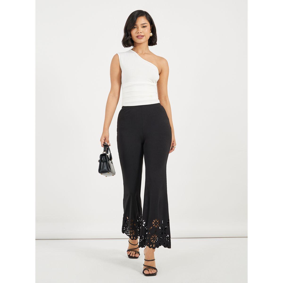 بنطال بخصر عالي وتفاصيل مُطرّزة-women-clothing-bottoms-trousers-image-1