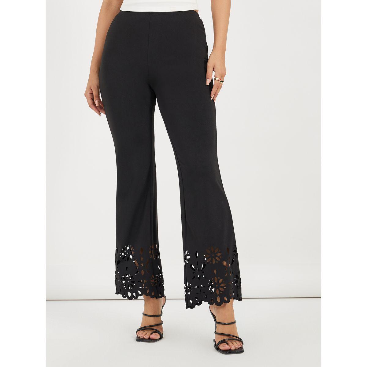 بنطال بخصر عالي وتفاصيل مُطرّزة-women-clothing-bottoms-trousers-image-2