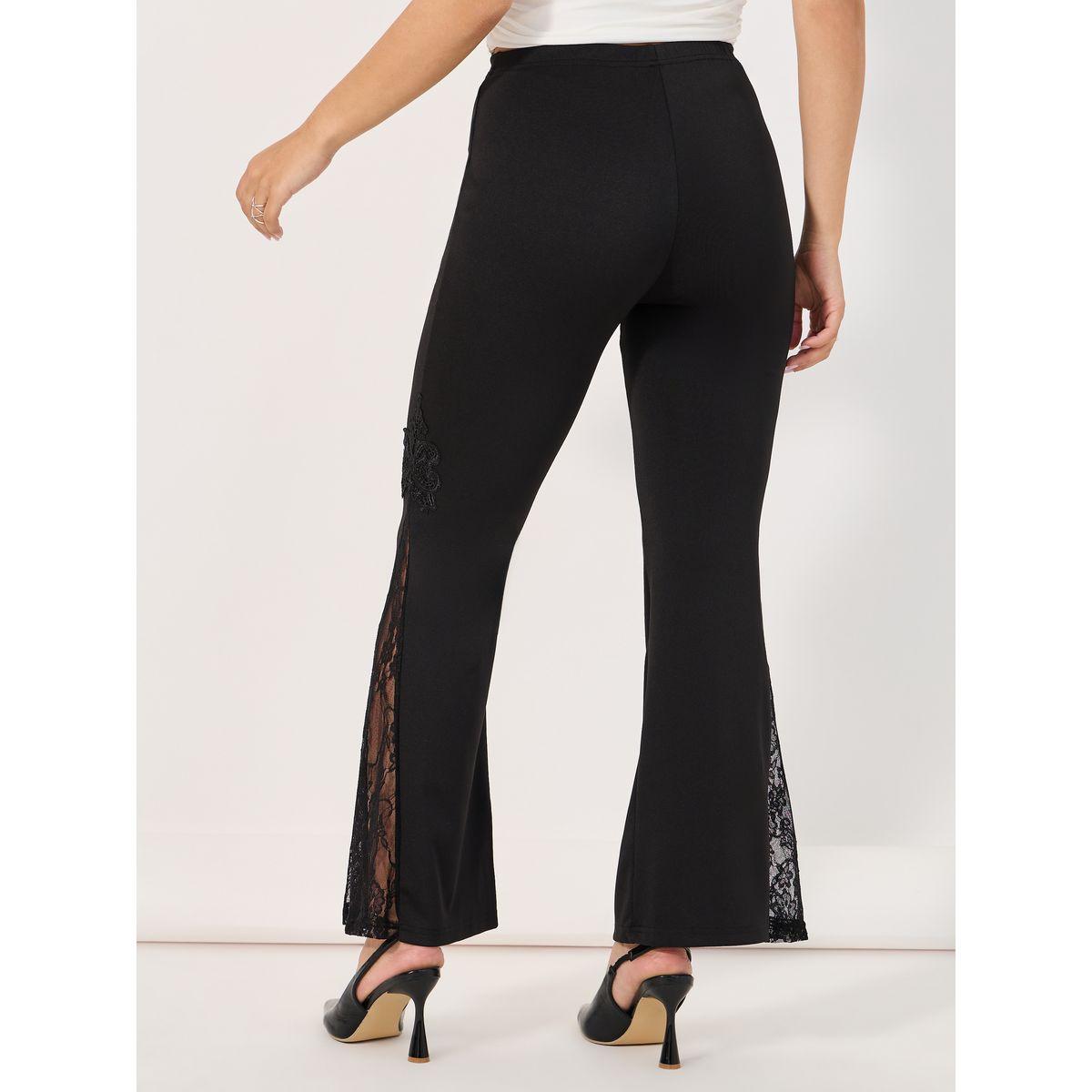 بنطال واسع بخصر عالي وتفاصيل دانتيل-women-clothing-bottoms-trousers-image-4