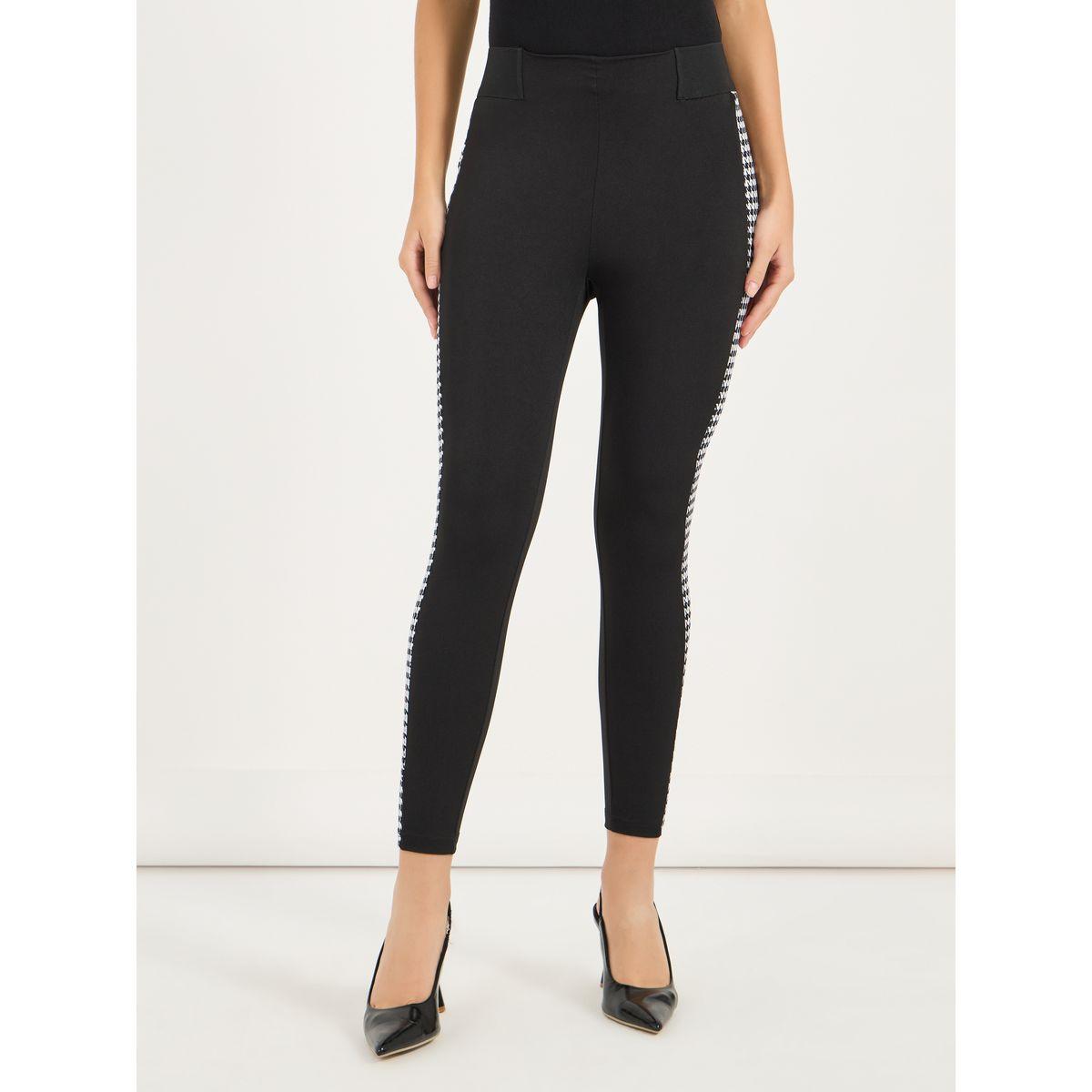 ليقنز كاجوال بطبعة مربعات جانبية-women-clothing-bottoms-leggings-image-2