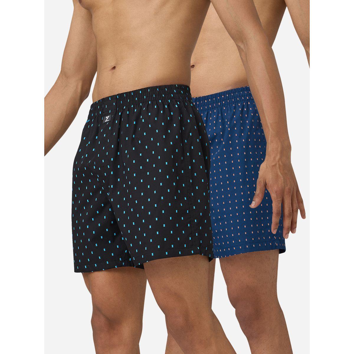 مجموعة من 2 بوكسر قطن بطبعة صغيرة إكس واي إكس إكس × ستايلي-men-clothing-innerwear-underwear-image-1