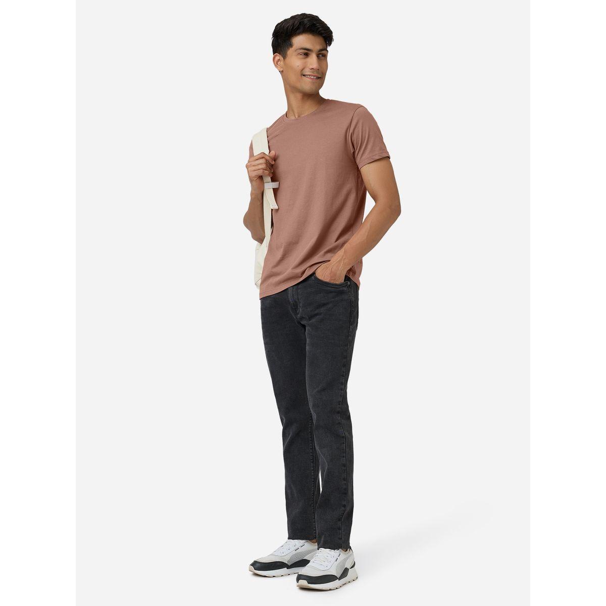 تيشيرت قطن بقصة عادية وأكمام قصيرة إكس واي إكس إكس × ستايلي-men-clothing-tshirtsandpolos-tshirts-image-4