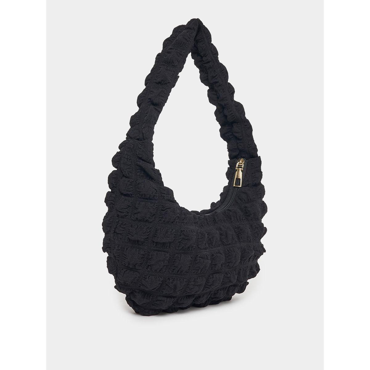 Styli Textured Shoulder Bag with Zip Closure-women-bagsandwallets-handbags-image-1