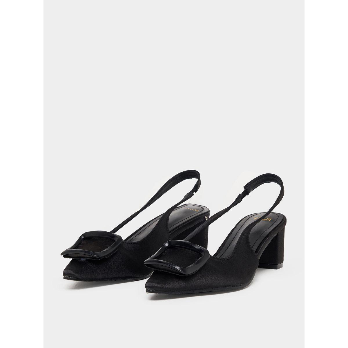 Styli Buckle Detail Slingback Pumps-women-shoes-heels-image-3
