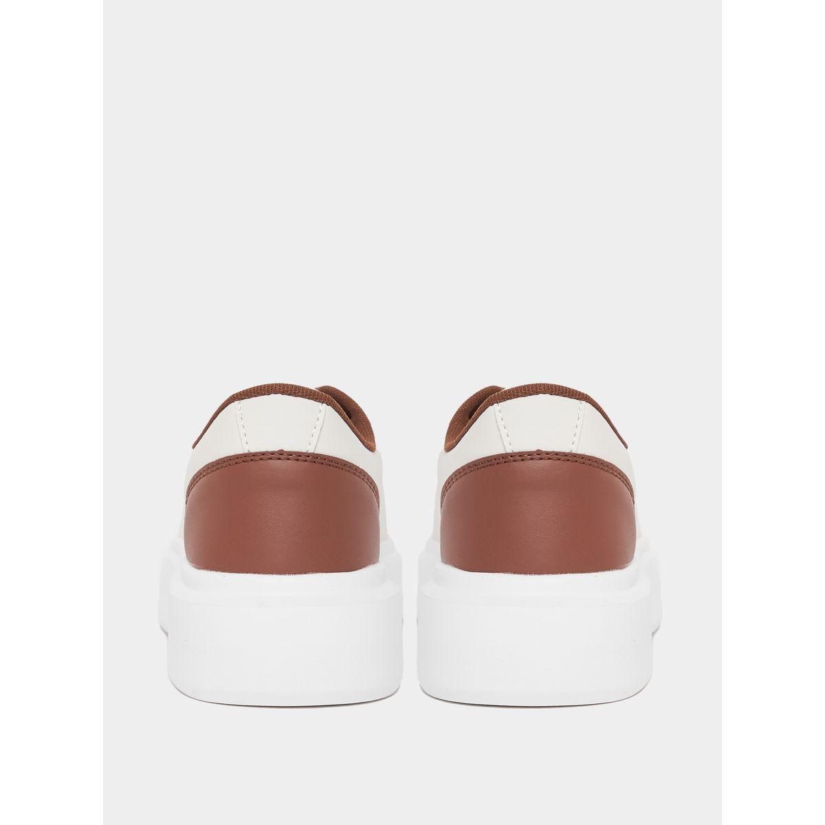 Styli Contrast Tab Lace Up Sneakers-women-shoes-sneakers-image-4