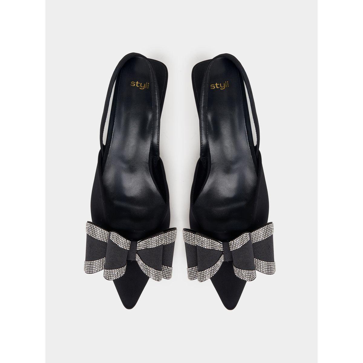 حذاء بامب بمقدمة مدببة وتفاصيل فيونكة-women-shoes-heels-image-6