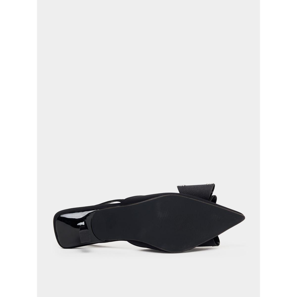 Styli Embellished Bow Design Pointed Toe Pumps-women-shoes-heels-image-7