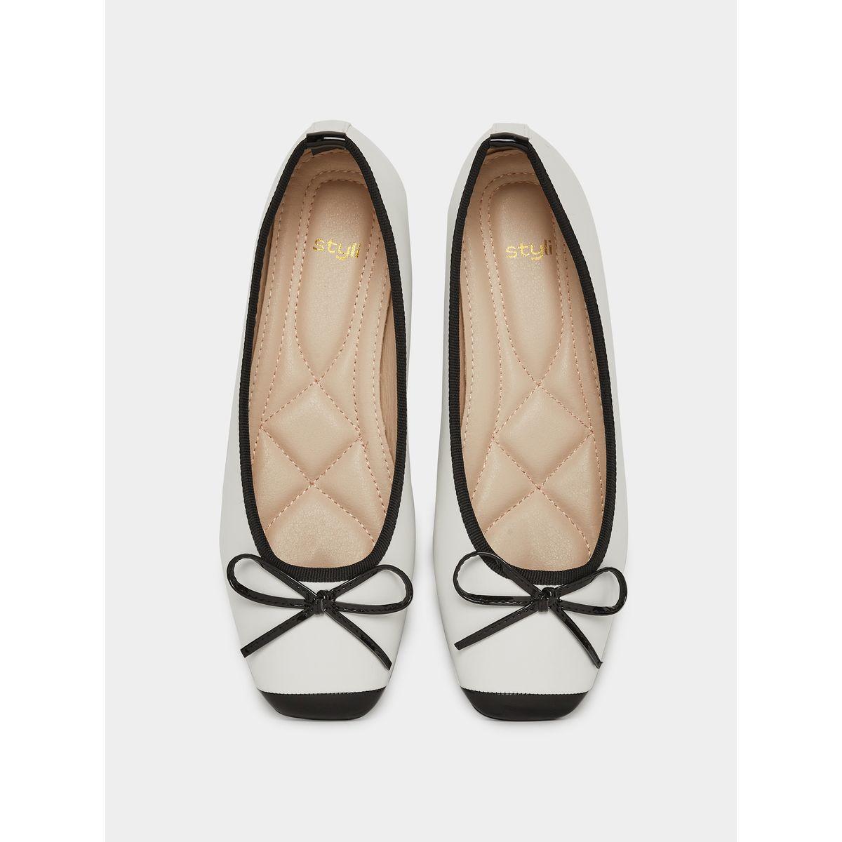Styli Flat Bow Knot Ballerina Shoes-women-shoes-loafersandmoccasins-image-6