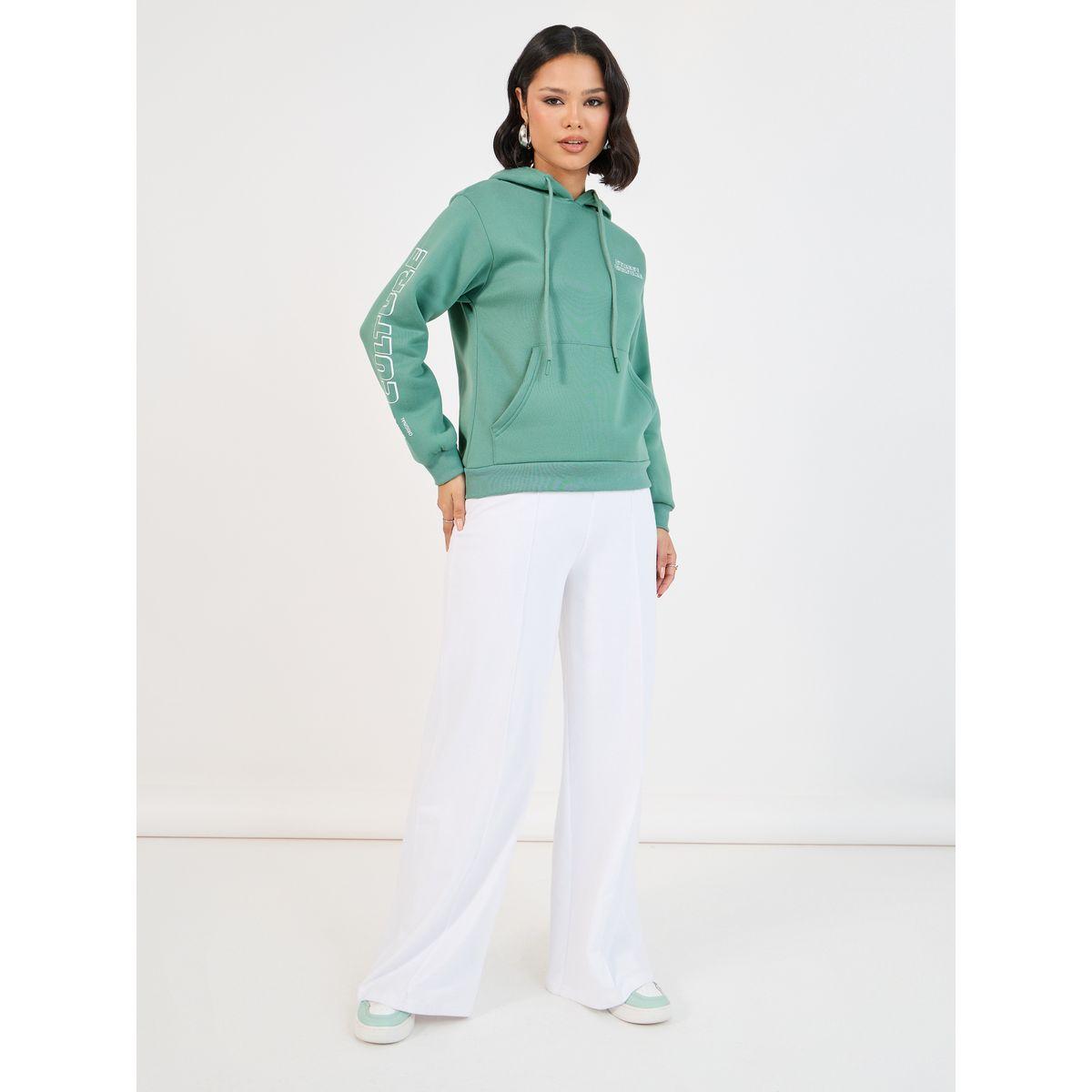 Styli Elevate Printed Sleeves Regular Fit Hoodie-women-winterwear-hoodiesandsweatshirts-hoodies-image-2