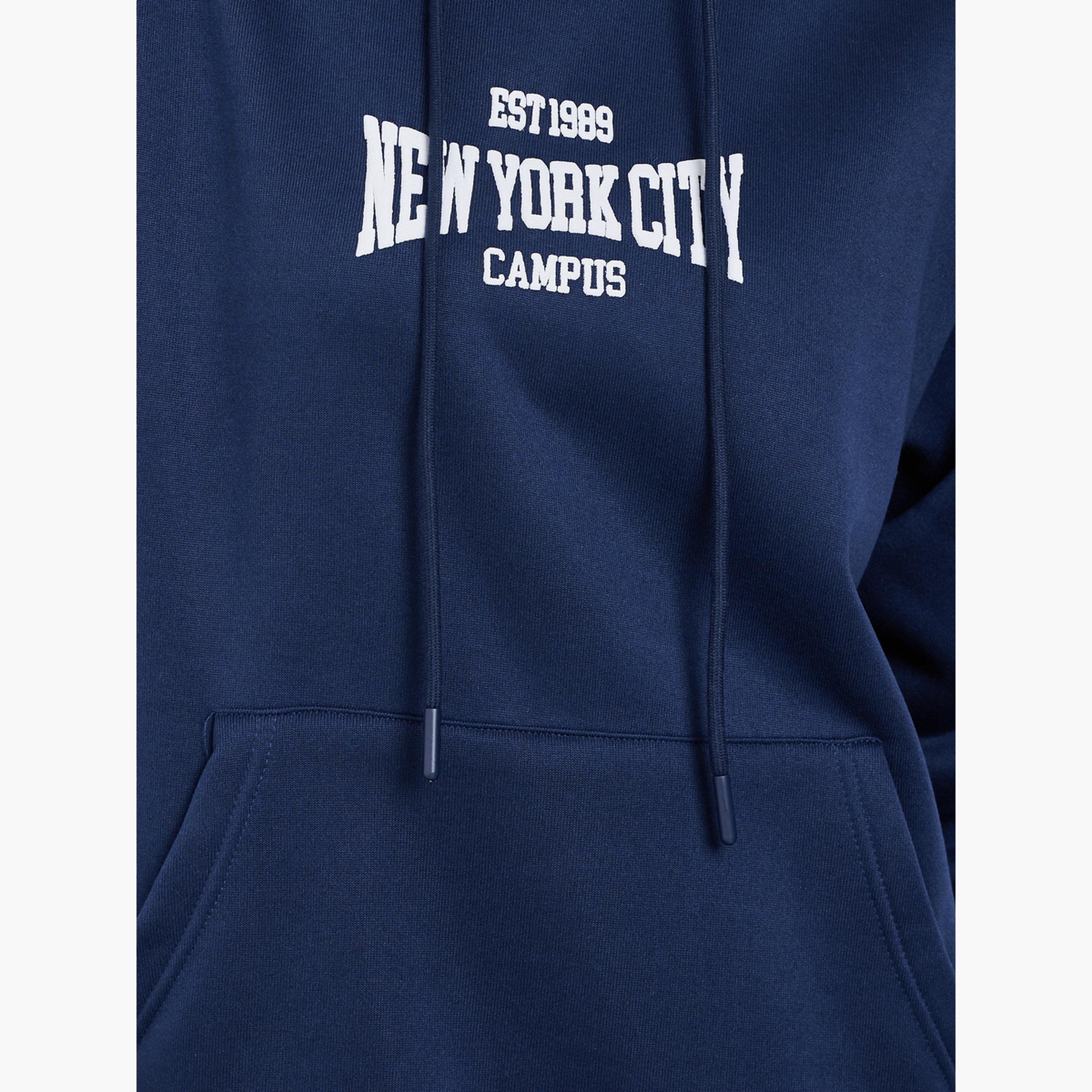 Styli New York City Print Hooded Neck Long Sleeves Women's Hoodie-women-clothing-hoodiesandsweatshirts-hoodies-image-4