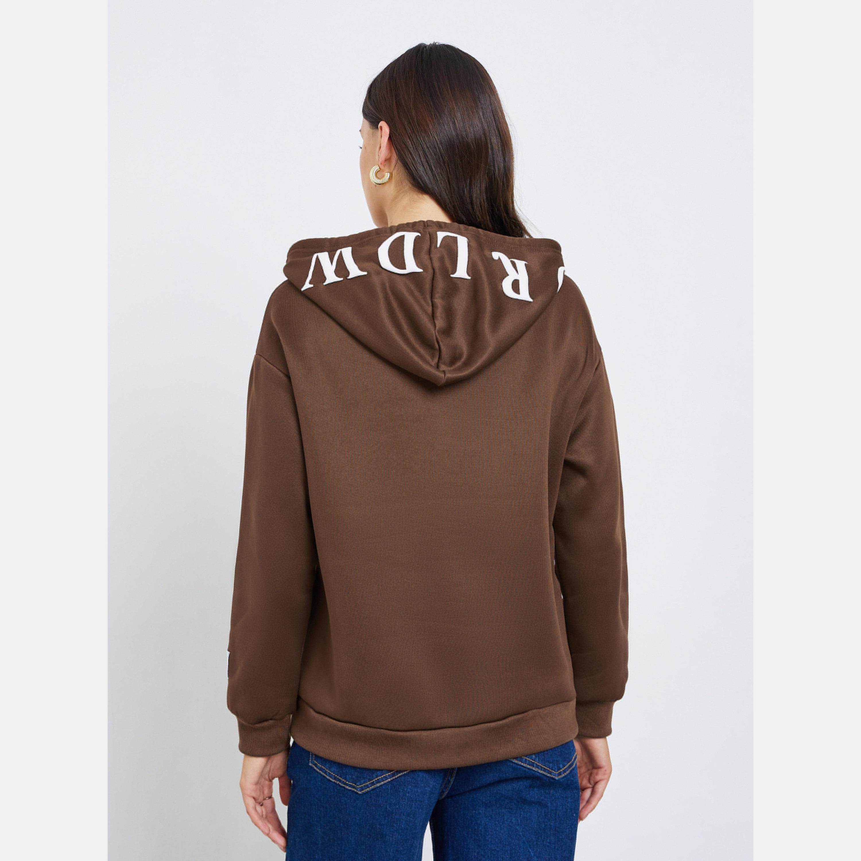 ستايلي - هودي نسائي طويل الأكمام برقبة وغطاء للرأس مطبوع عالميًا-women-clothing-hoodiesandsweatshirts-sweatshirts-image-5