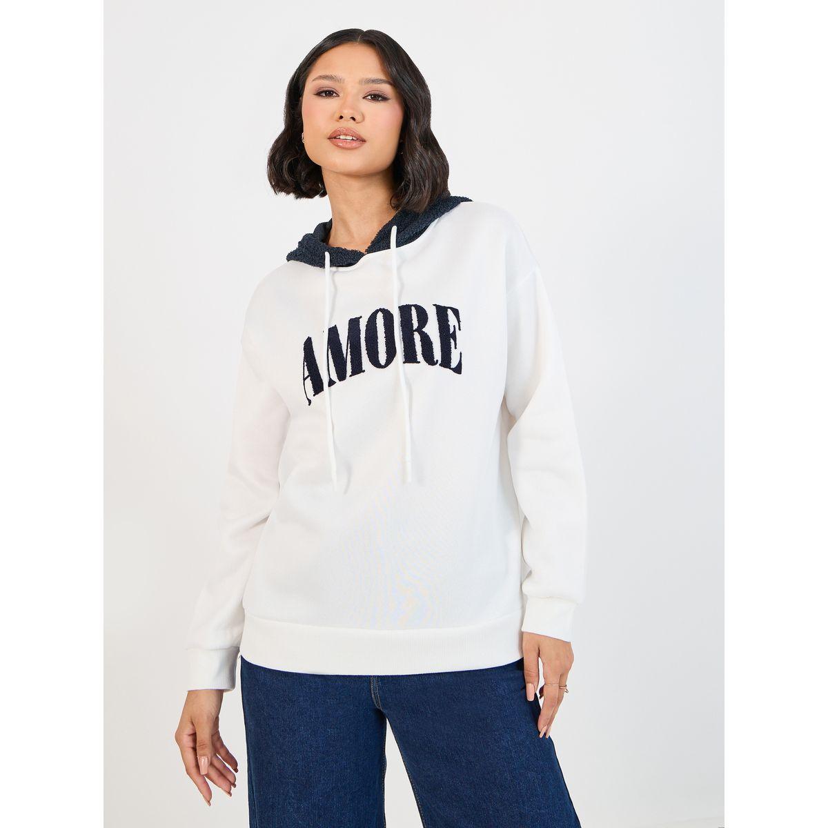 هودي طويل مطبع بطبعة  كتابة-women-winterwear-hoodiesandsweatshirts-hoodies-image-1