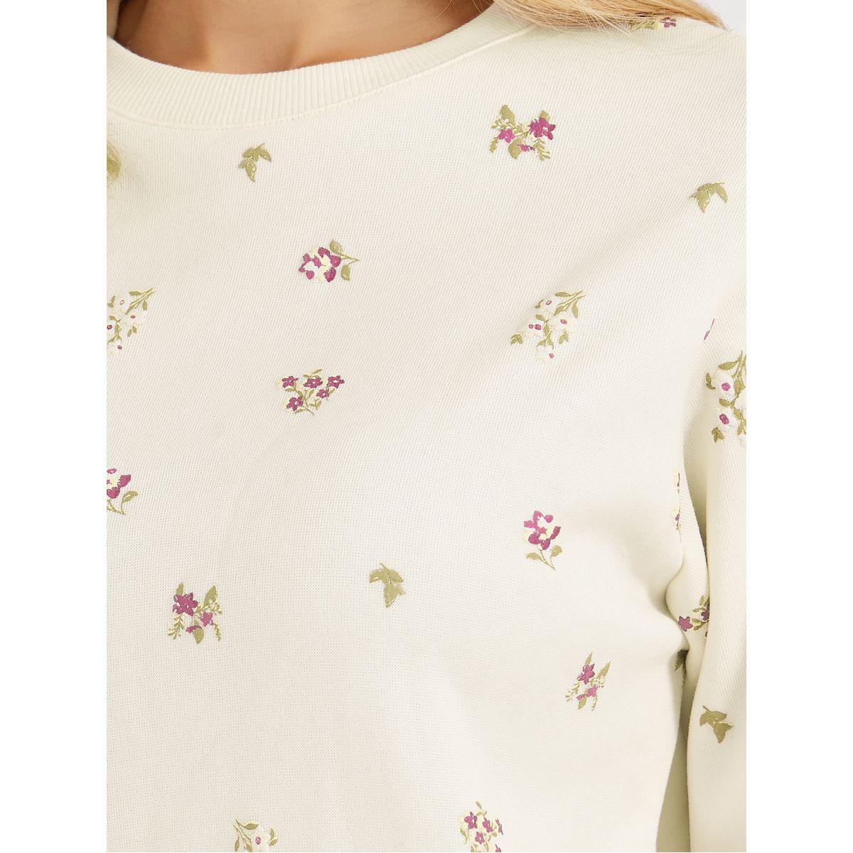سويت شيرت بطبعة زهور وياقة دائرية-women-clothing-hoodiesandsweatshirts-sweatshirts-image-3