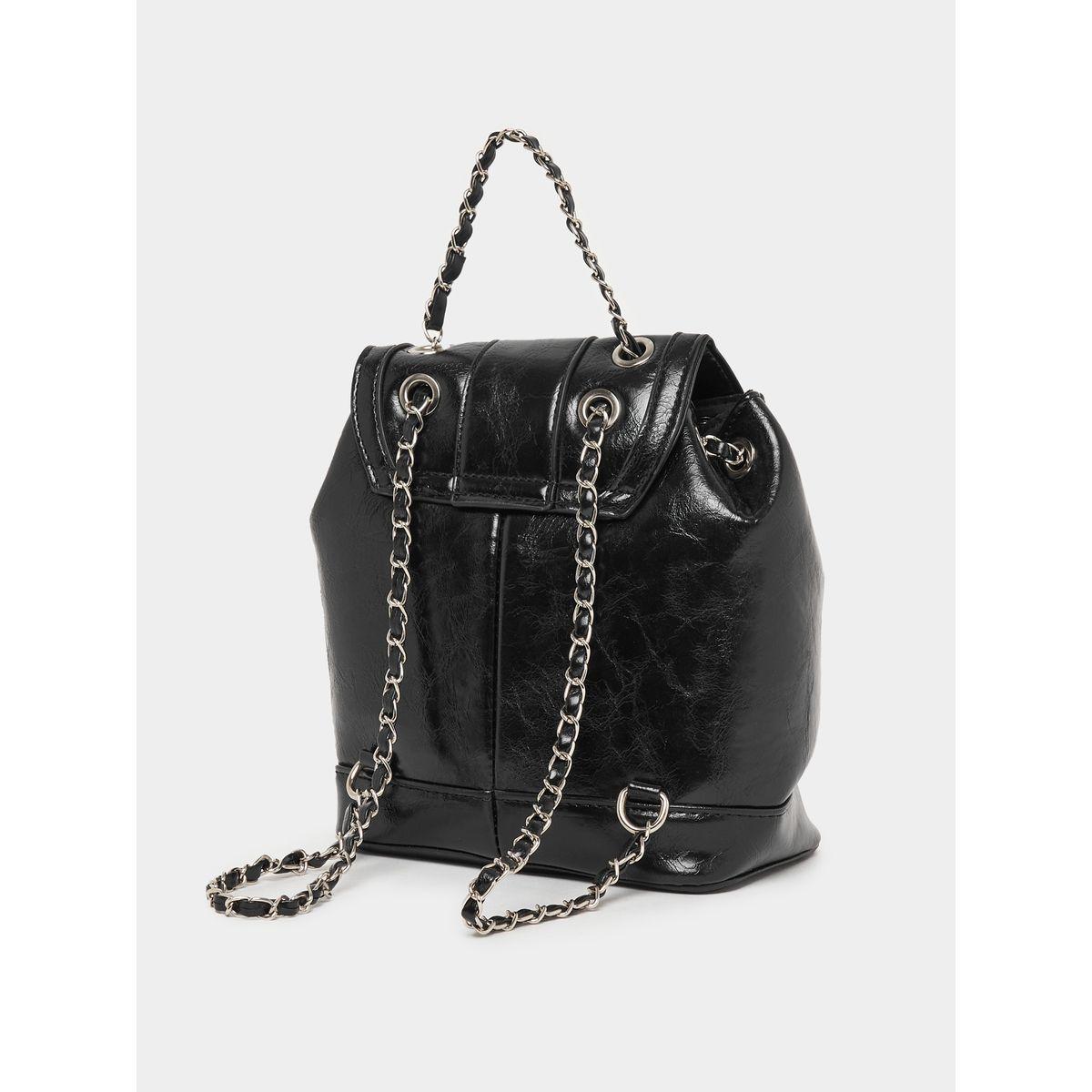 Styli Chain Accent Flap Backpack-women-bagsandwallets-backpacks-image-10