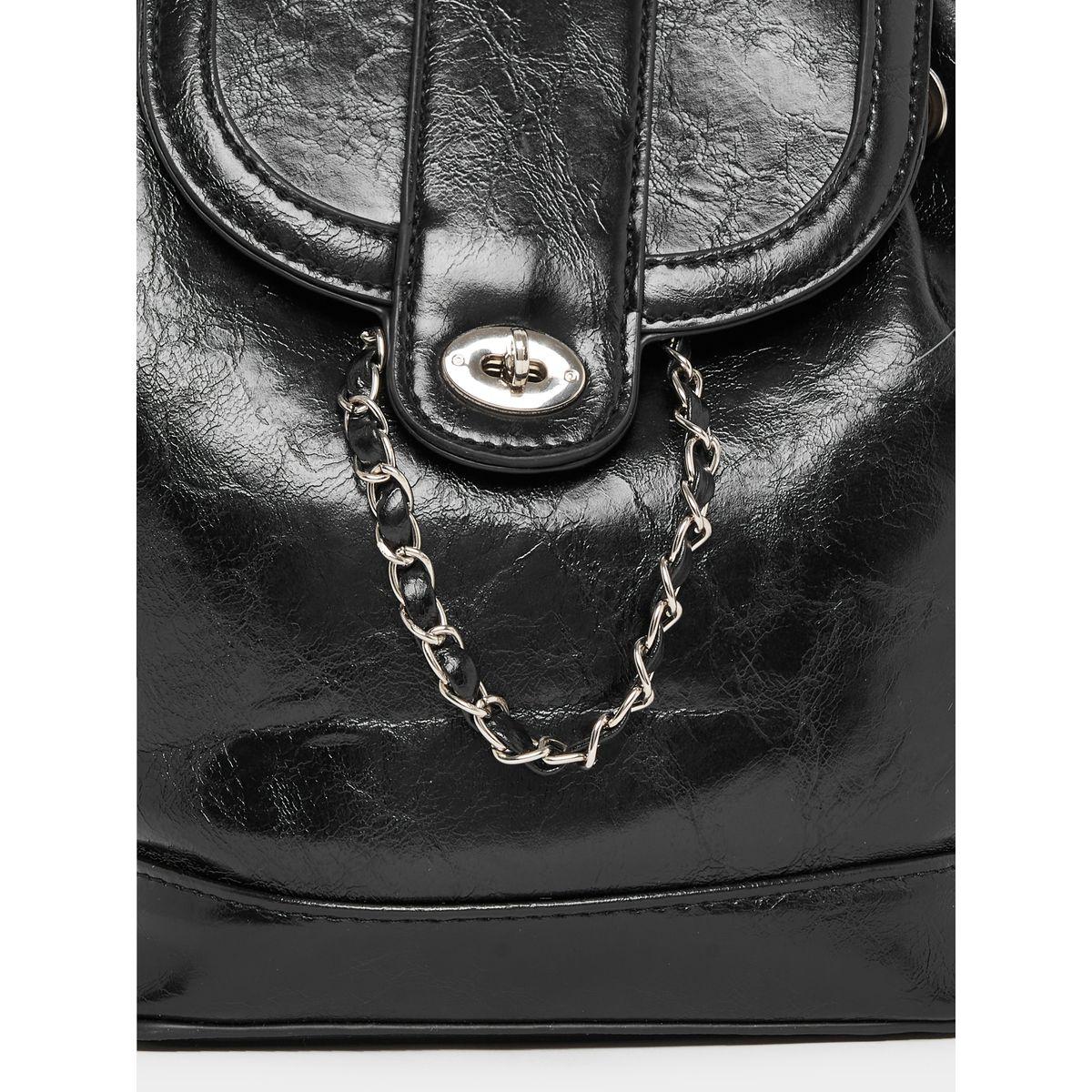 Styli Chain Accent Flap Backpack-women-bagsandwallets-backpacks-image-11