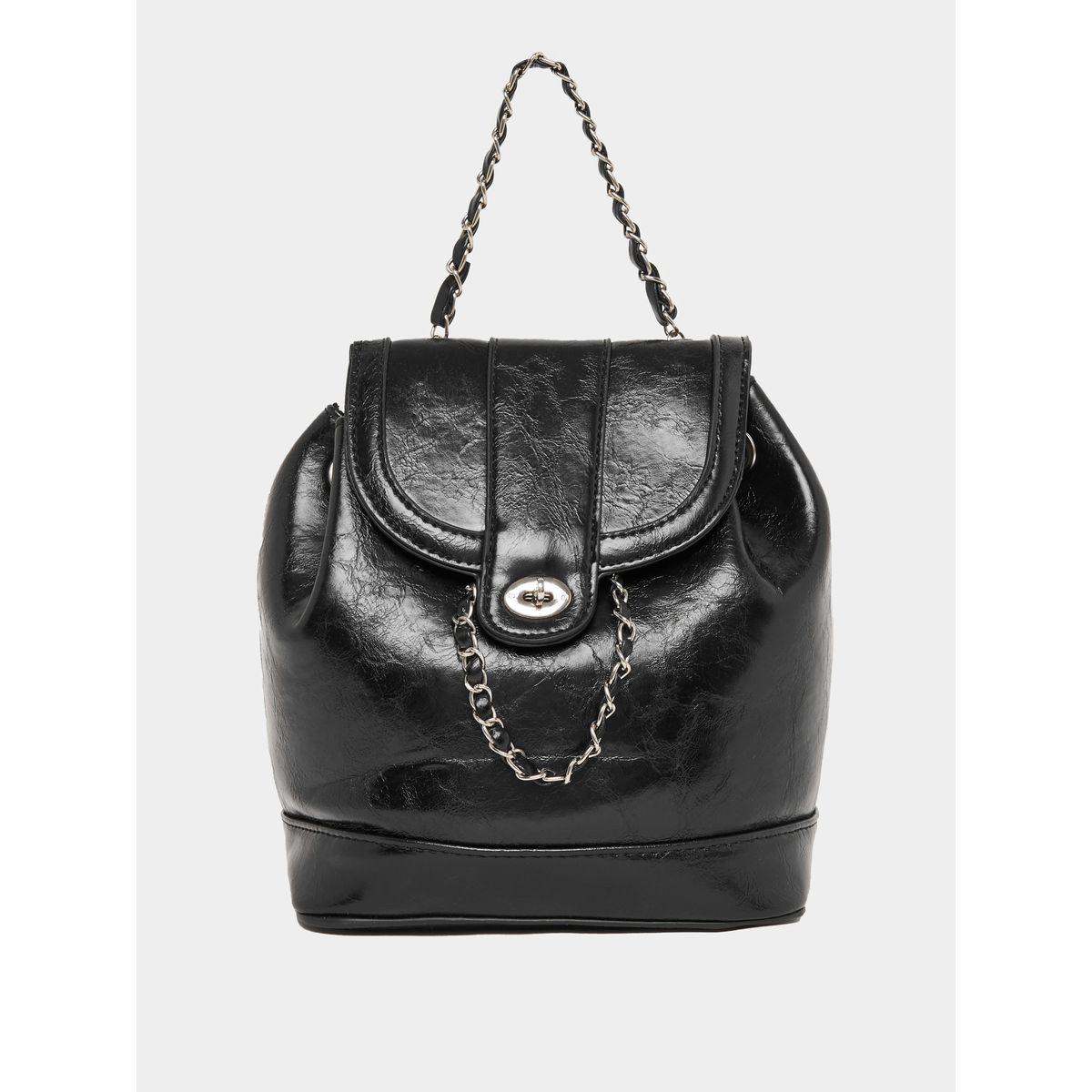 Styli Chain Accent Flap Backpack-women-bagsandwallets-backpacks-image-9