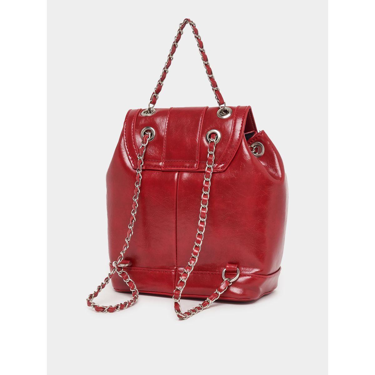 Styli Chain Accent Flap Backpack-women-bagsandwallets-backpacks-image-10